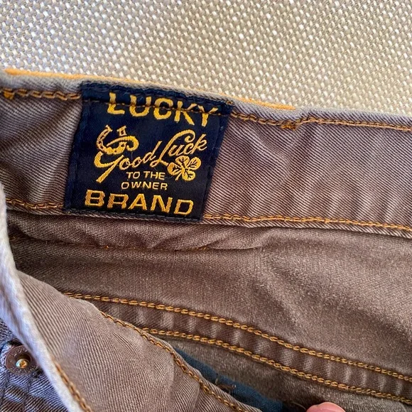 Lucky Brand Jeans Lucky Brand Mens Regular Inseam Brown Jean